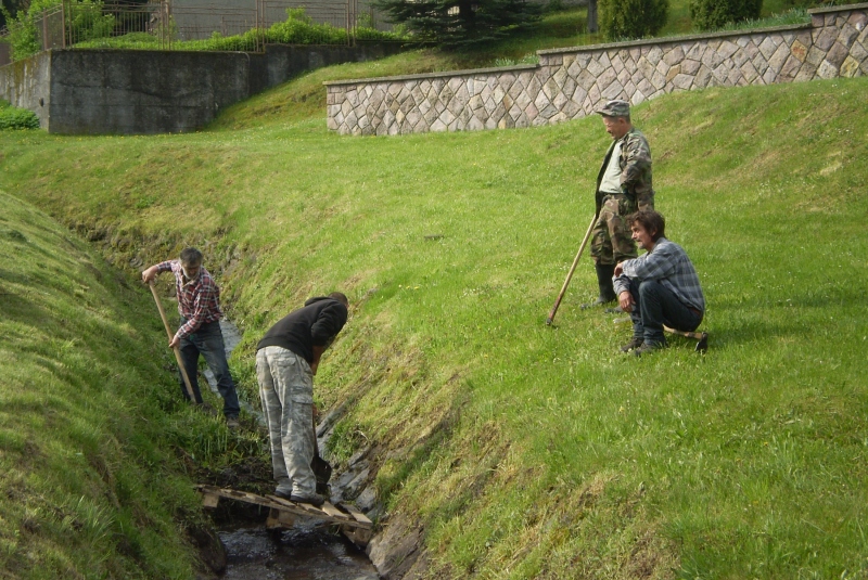 Čistenie potoka Žitava