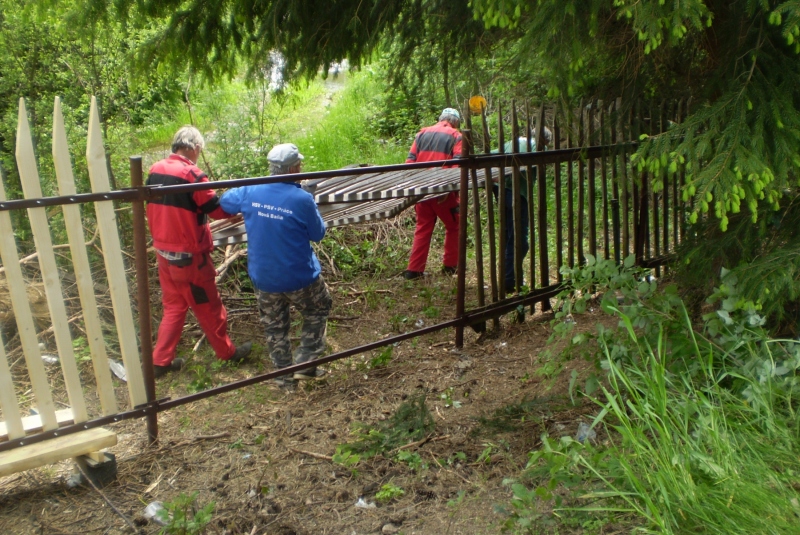 Výmena oplotenia na amfiteátri v roku 2016