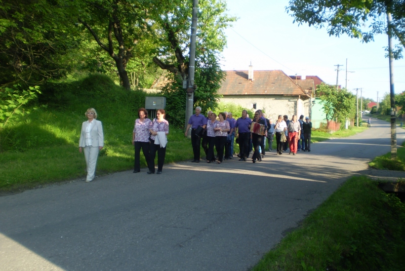 Drevená socha gajdoša a reliéfne sochy - Odhalenie 10.6.2016