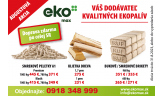Augustová akcia spoločnosti EKOMAX - bukové brikety a pelety 